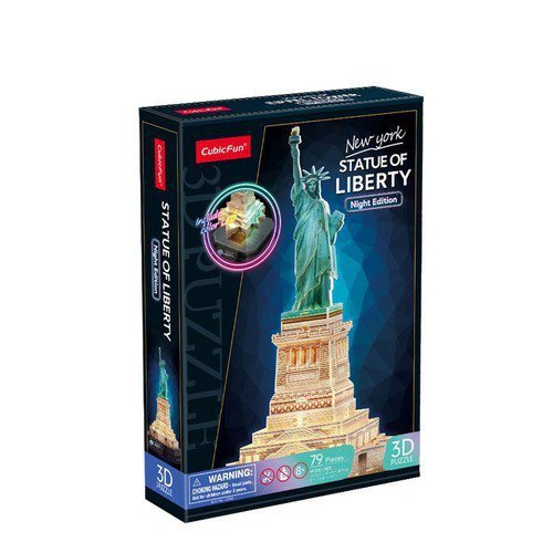 Puzzle 3D LED Statua Wolności