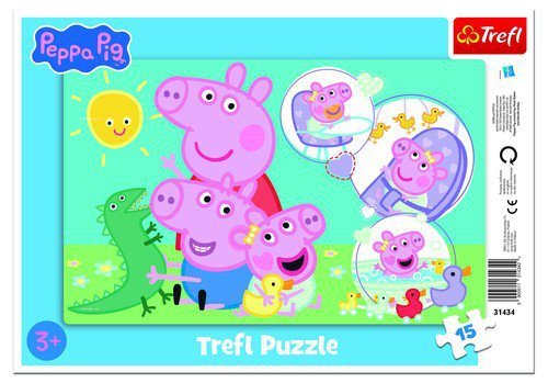 Puzzle ramkowe Świnka Peppa, Najmilsza świnka 15