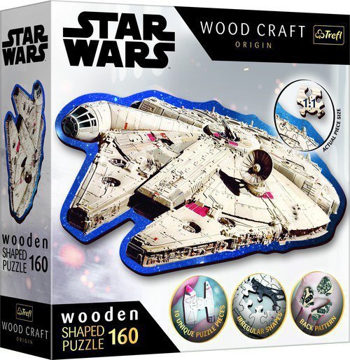 Puzzle drewniane Star Wars Sokół Millennium 160