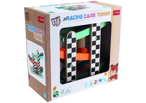 Zabawka drewniana Racing cars tower