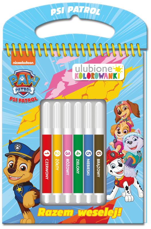 Razem weselej. Psi Patrol. Ulubione kolorowanki