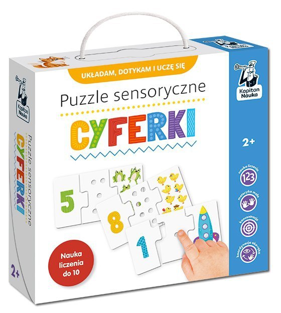 Puzzle sensoryczne Cyferki Kapitan Nauka