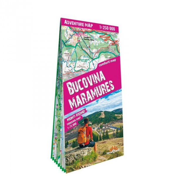 Bucovina Maramures adventure map 1:250 000 laminat 2024