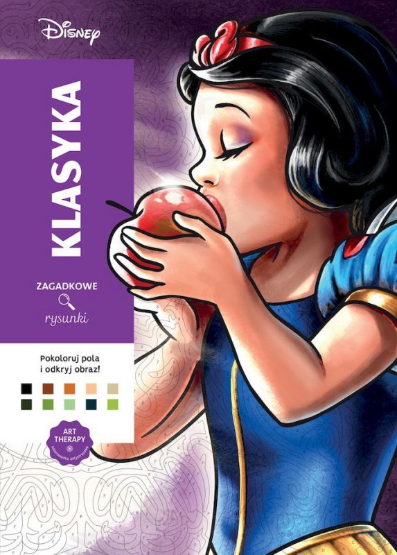 Klasyka. Disney. Zagadkowe rysunki. Kolorowanka antystresowa. Art therapy