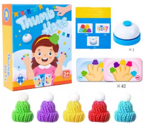 Gra Czapki naparstki z dzwonkiem