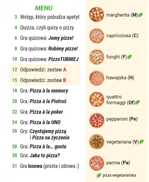 KARIERA PIZZERA. Multigra z quizem