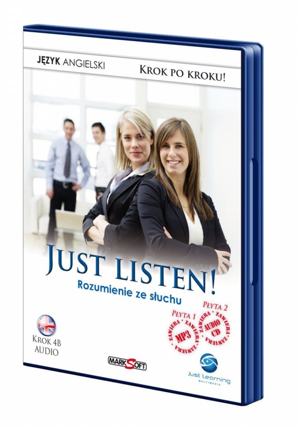 Just Listen 2! Rozumienie ze słuchu.  Kurs audio języka angielskiego. Krok 4B