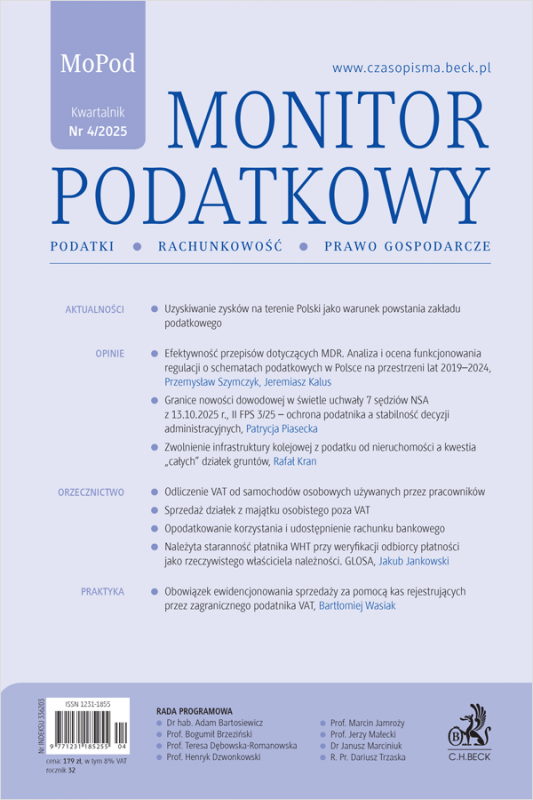 Monitor Podatkowy Nr 4/2025