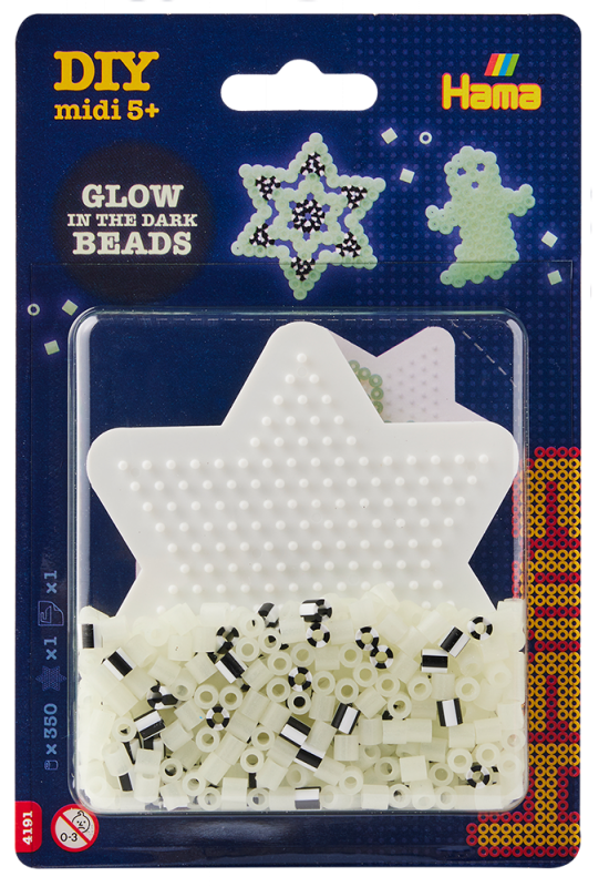 Hama. Midi. Blister świecący w ciemności