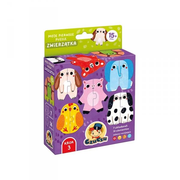 CzuCzu. Moje pierwsze puzzle. Zwierzątka