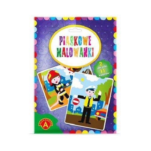 Piaskowe malowanki Policjant Strażak