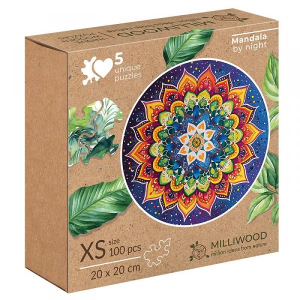 Drewniane puzzle. Nocna mandala