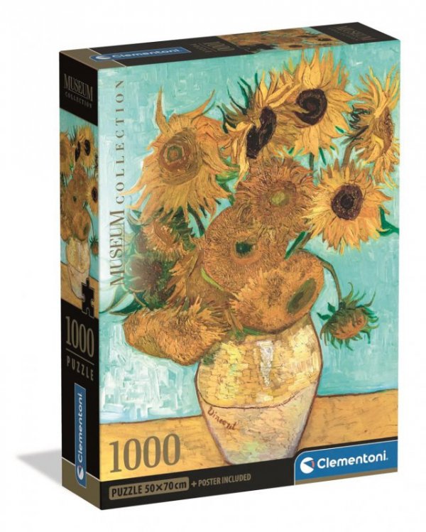 Puzzle 1000 elementów Compact Museum Van Gogh: Sun Flower