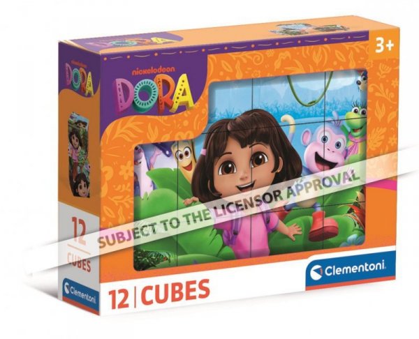 Klocki 12 elementów. Dora