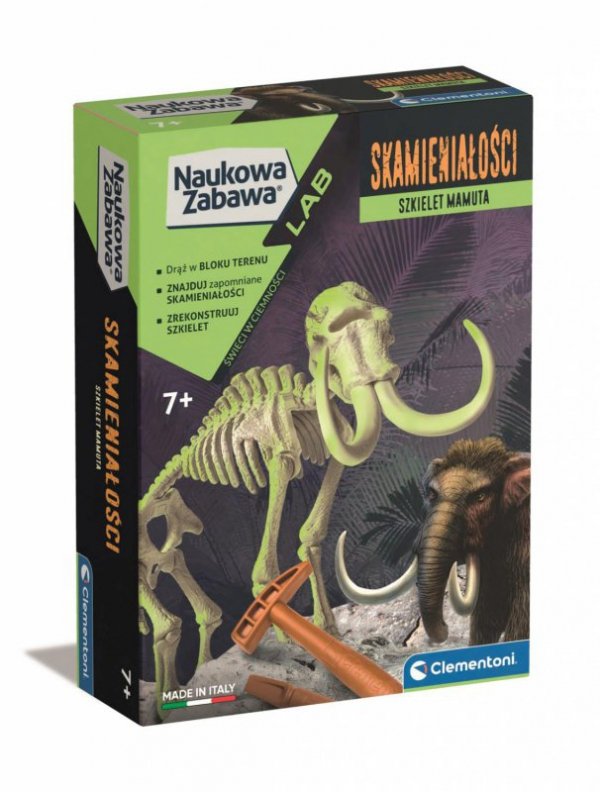 Naukowa zabawa. Skamieniałości. Mamut