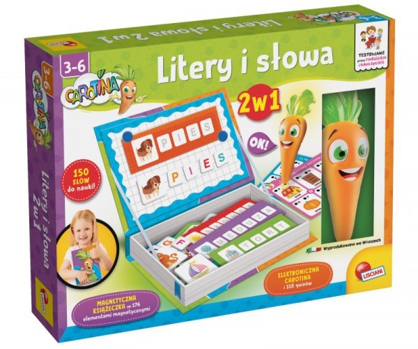 Lisciani Carotina. Litery i Słowa 2w1