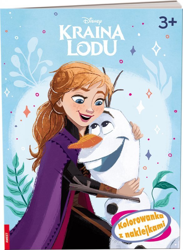 Kolorowanka z naklejkami. Kraina Lodu. Ameet