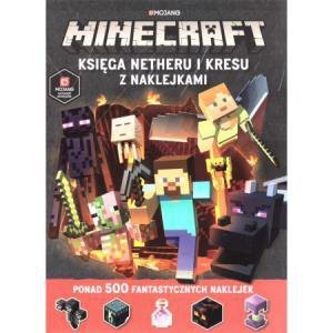Minecraft. Księga Netheru i Kresu z naklejkami. Wydawnictwo Harper Kids