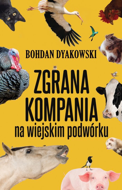 Zgrana kompania na wiejskim podwórku