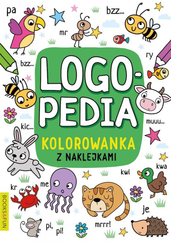 Kolorowanki. Naklejanki logopedyczne 4