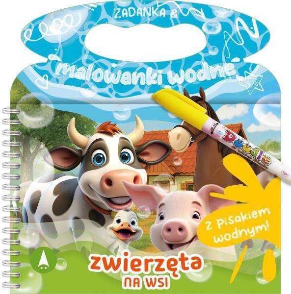 Zadanka & malowanki wodne. Zwierzęta na wsi