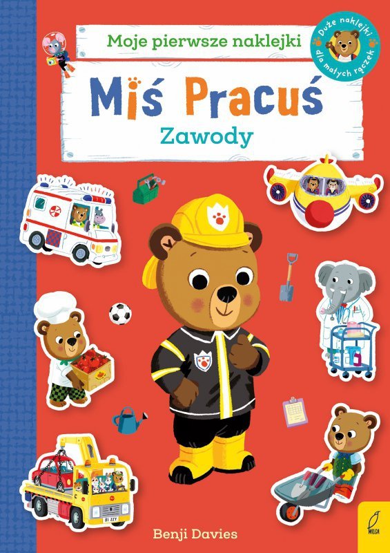 Zawody. Miś Pracuś. Książka z naklejkami