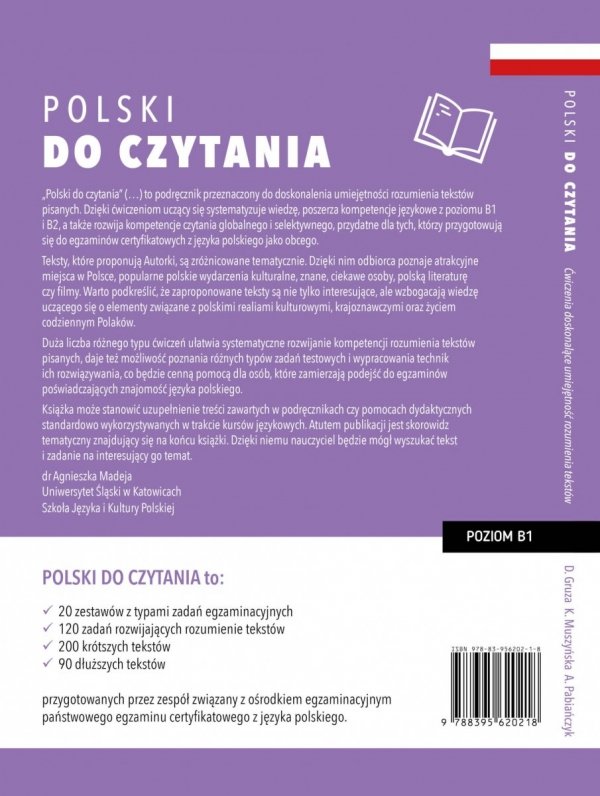 Polski do czytania. Ćwiczenia rozwijające umiejętność rozumienia tekstów