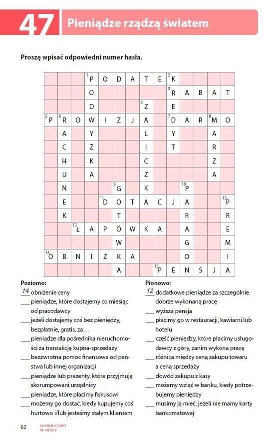 Testuj swój polski. Słownictwo w pracy 