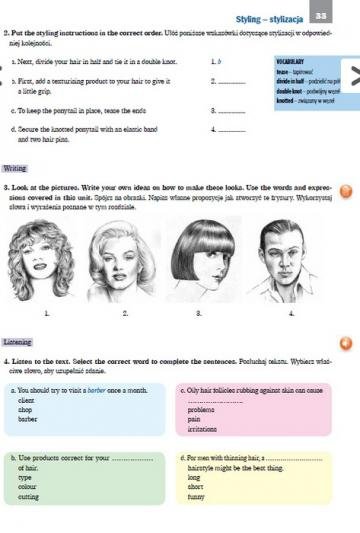 Angielski w salonie fryzjerskim. Shortcut hair salon. Język obcy zawodowy