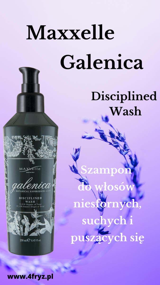 MAXXelle GALENICA DISCIPLINED WASH-Szampon do włosów suchych i puszących się 250ml