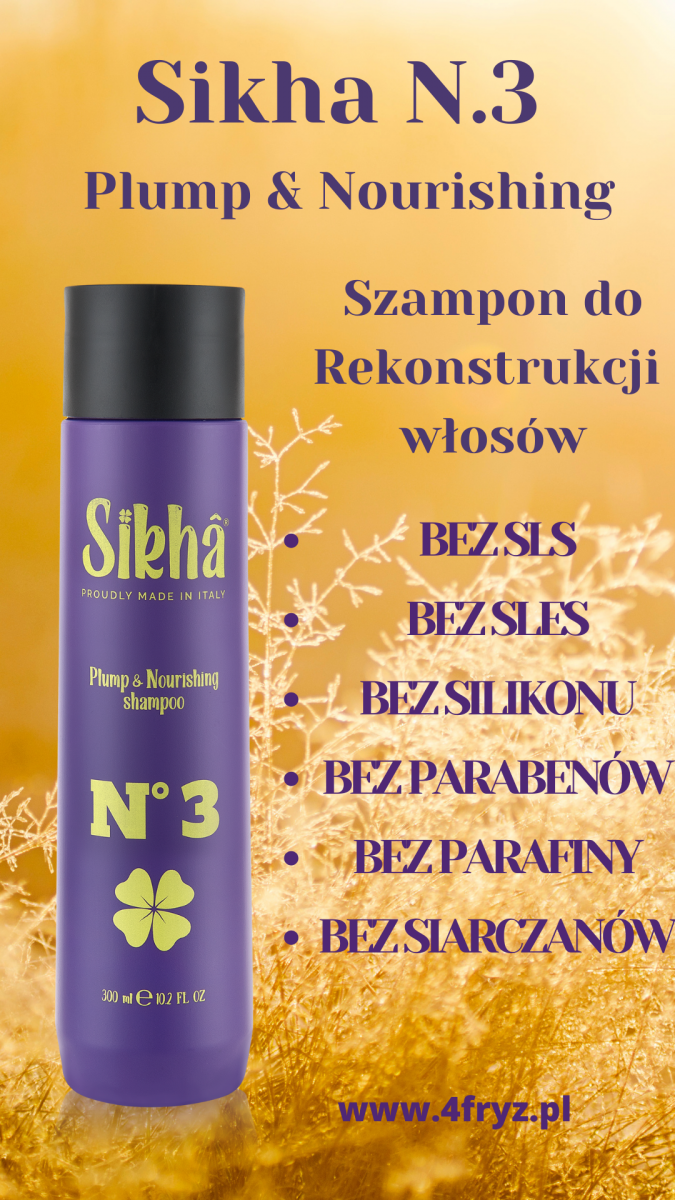 Sikha N°3 Plump&amp;Nourishing Shampoo- Szampon odbudowujący 300ml.