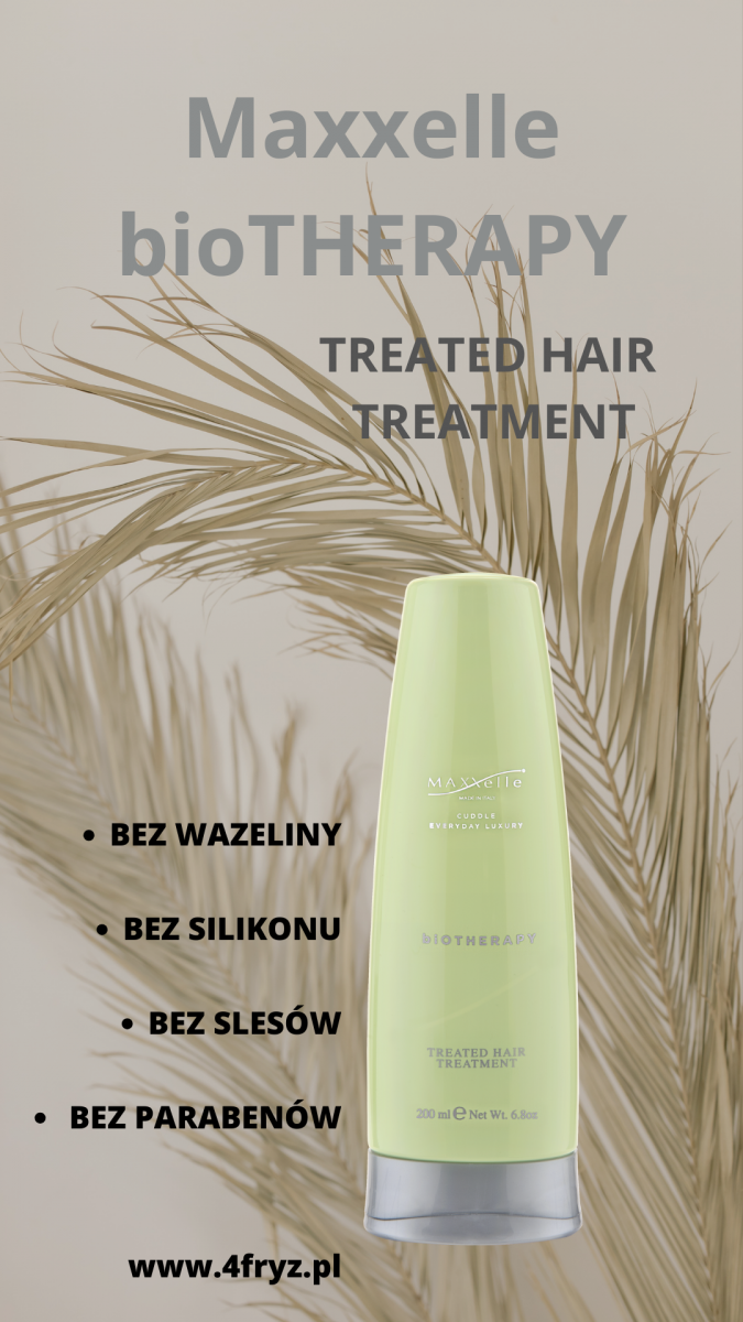 MAXXelle biOTHERAPY TREATED HAIR TREATMENT- Maska do włosów po zabiegach chemicznych 200ml.