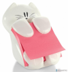 Podajnik do bloczków samoprzylepnych POST-IT  Kotek (CAT-330), biały, w zestawie 1 bloczek Super Sticky Z-Notes