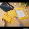 Teczka z gumką i kieszonką Leitz Cosy, PP, żółta 46190019 SALE A4
