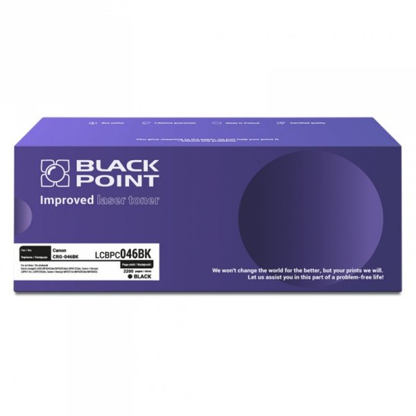 Black Point toner LCBPC046BK zastępuje Canon CRG-046B black