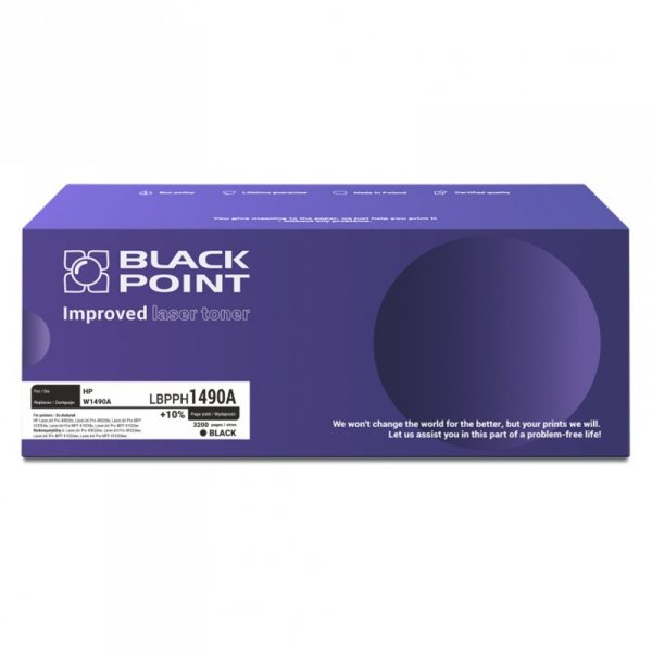 Toner Black Point LBPPH1490A &lt;br&gt; 
Zastępuje: HP W1490A &lt;br&gt;
Wydajność: 3200 stron &lt;br&gt;
Kolor: Black &lt;br