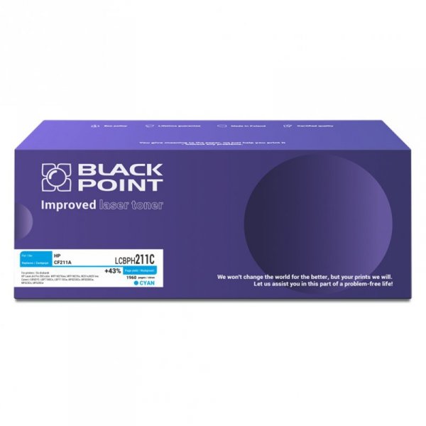 Black Point toner LCBPH211C zastępuje HP CF211A / Canon CRG-731C, niebieski