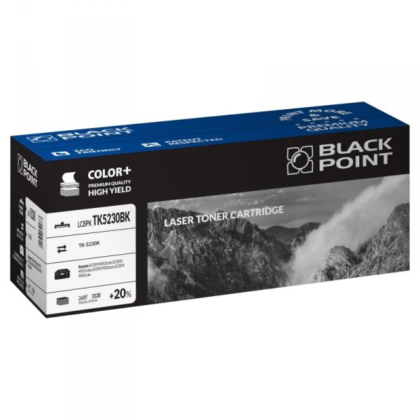 Black Point toner LCBPKTK5230BK zastępuje Kyocera TK-5230K, czarny, 3120 str.