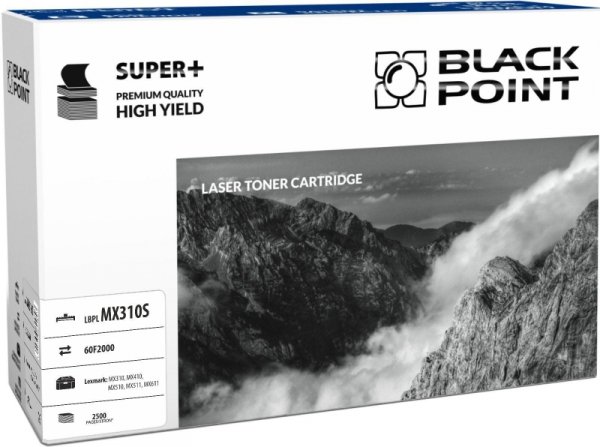 Black Point toner LBPLMX310S zastępuje Lexmark 60F2000, 2500 stron