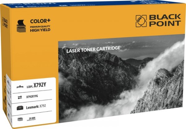 Black Point toner LCBPLX792Y zastępuje Lexmark X792X1YG, żółty