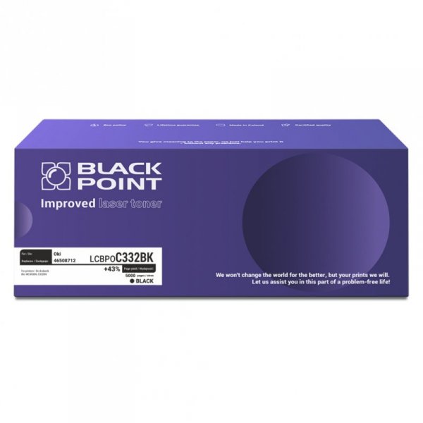 [LCBPOC332BK] Toner Black Point Color (Oki 46508712) black