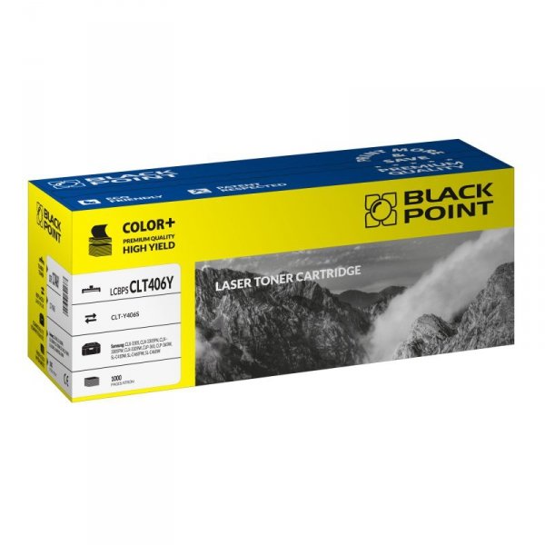 Black Point toner LCBPSCLT406Y zastępuje Samsung CLT-Y406S, żółty