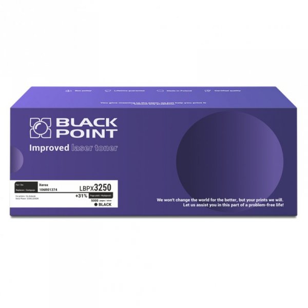 Black Point toner LBPX3250 zastępuje Xerox 106R01374, 5000 stron