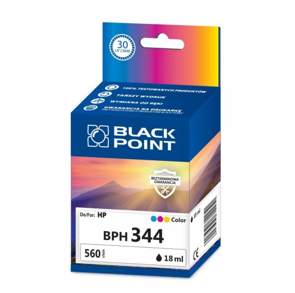 Black Point tusz BPH344 zastępuje HP C9363EE, trójkolorowy