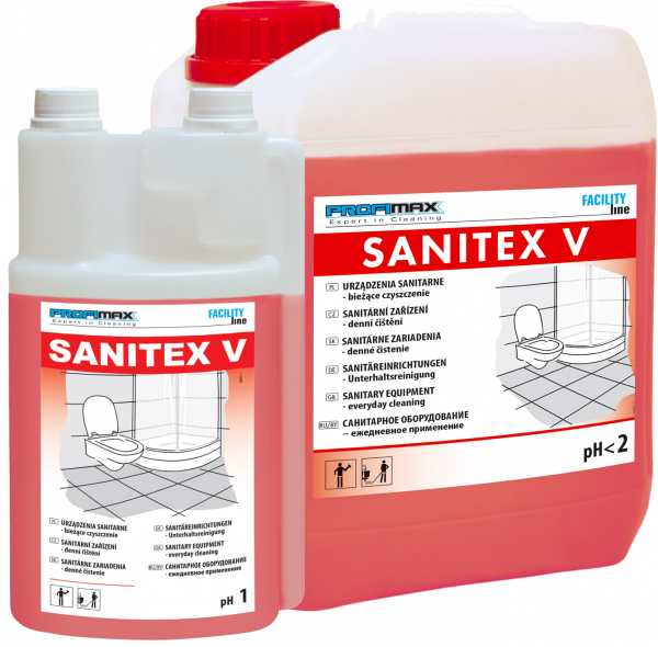 SANITEX V - środek do sanitariatów - bieżące czyszczenie 5l