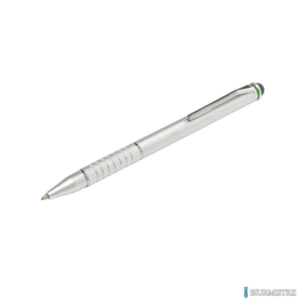 Długopis oraz rysik do urządzeń z dotykowym ekranem 2w1 Stylus, srebrny Leitz , 64150084