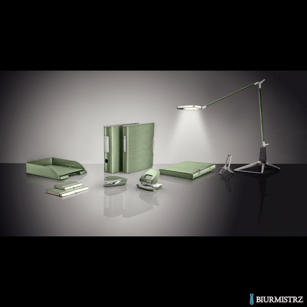 Dziurkacz duży metalowy Leitz Style, seledynowy, 10 lat gwarancji, 30 kartek 50060053