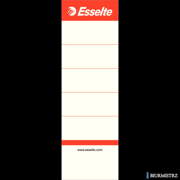 Etykiety grzbietowe do segreg. ESSELTE 75 mm, biały, 100 szt., 81080