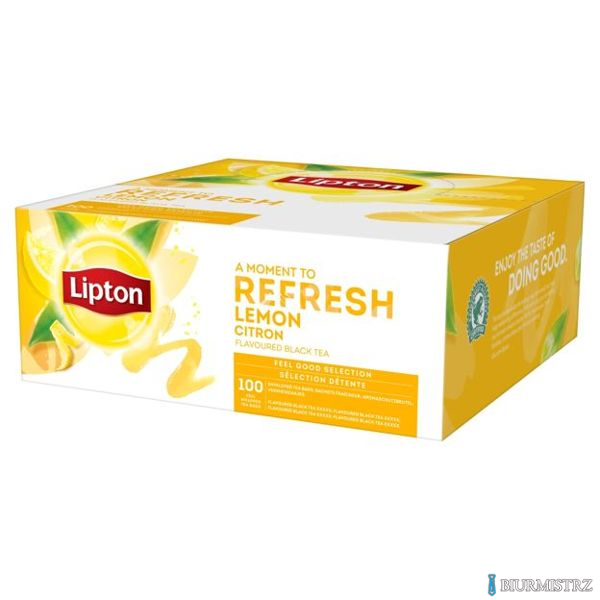 Herbata LIPTON CLASSIC LEMON (100 kopert fol.) czarna