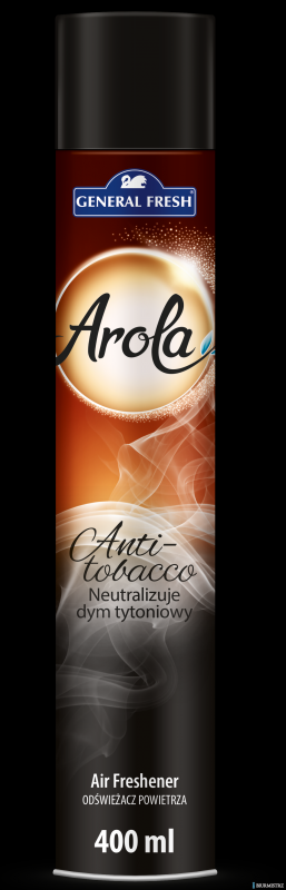 Odświeżacz powietrza AROLA Spray 400ml antytabak GENERAL FRESH